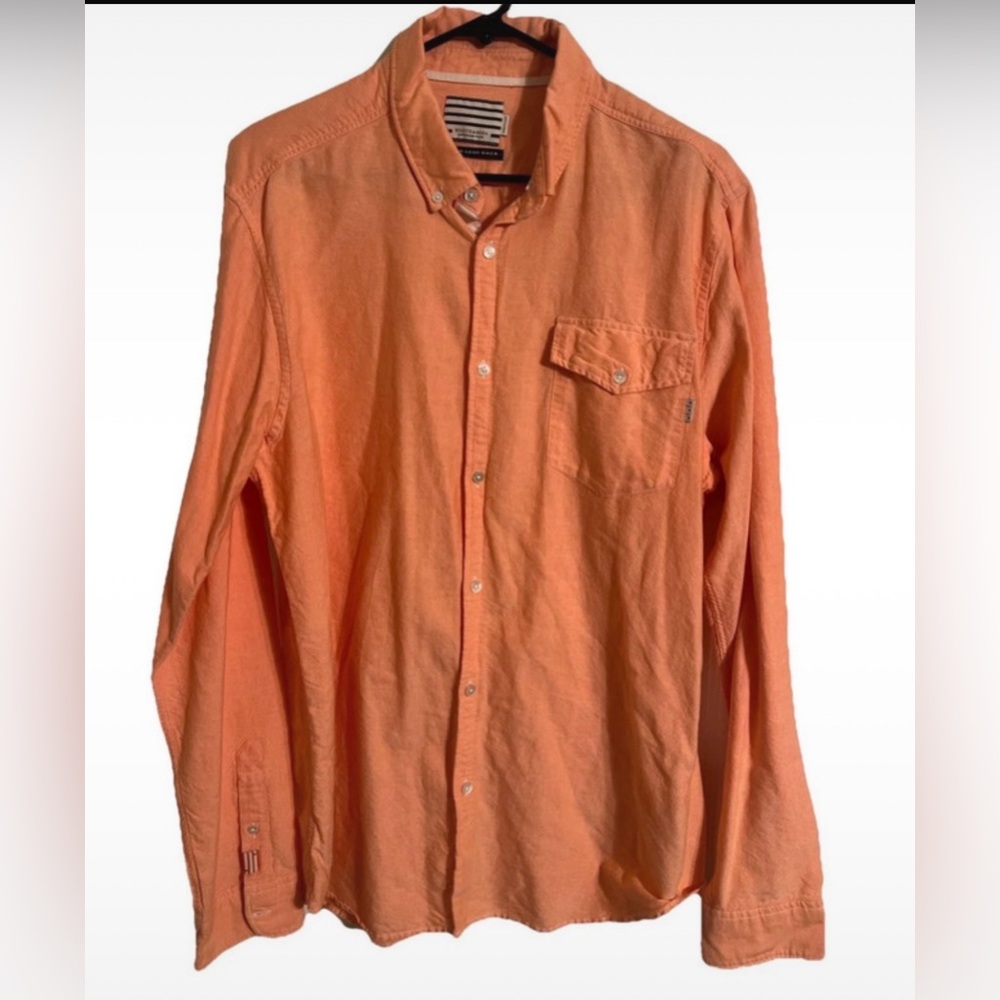 Scotch & Soda Men's 100% Cotton light salmon orange or peach color XL